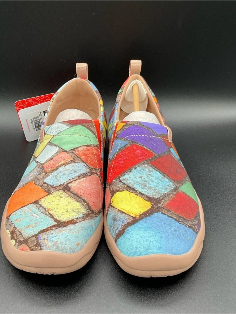 UIN Women's Slip-On Walking Travel comfort Shoes Toledo (PAINTED LILY)